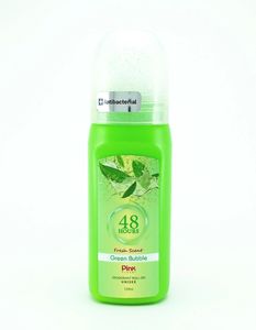 مام رول ضد تعریق پینک مدل ‌‌Green Bubble حجم 120 میل Pink Visual