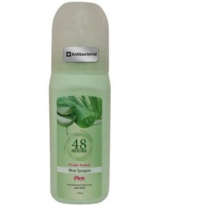 مام رول ضد تعریق پینک مدل ‌‌Aloe Spagna حجم 120 میل Pink Visual