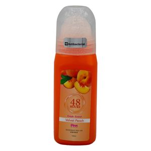 مام رول ضد تعریق پینک مدل ‌‌Velvet Peach حجم 120 میل Pink Visual