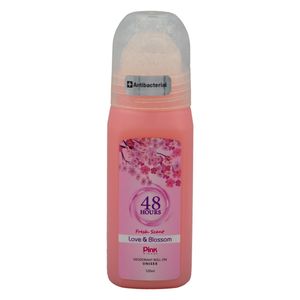 مام رول ضد تعریق پینک مدل ‌‌Love & Blossom حجم 120 میل Pink Visual